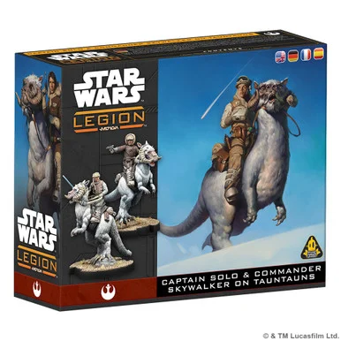 SWQ041 - Star Wars Legion: Captain Solo & Commander Skywalker on Tauntauns