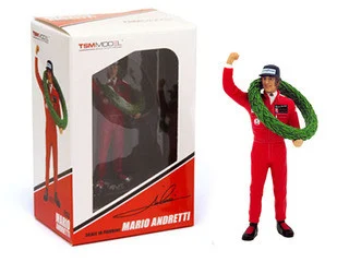 Mario Andretti Type II Figurine 1977 French GP Winner for 1/18 Scale Models by True Scale Miniatures - Accessories